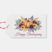 Étiquettes-cadeau Happy Thanksgiving (Dos Horizontal)