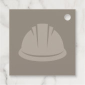 Étiquettes Cadeau Hard Hat Construction Hat (Dos)