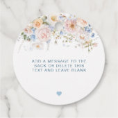 Étiquettes Cadeau Hargrove Bue Baby shower Parsemé D'Amour (Dos)