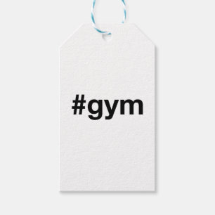 Étiquettes-cadeau Hashtag GYM