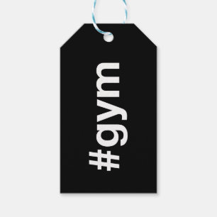 Étiquettes-cadeau Hashtag GYM