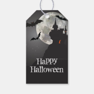 Étiquettes-cadeau Hauné Château Happy Halloween