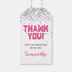 Étiquettes-cadeau Haut 5 5e anniversaire Confetti Invitation