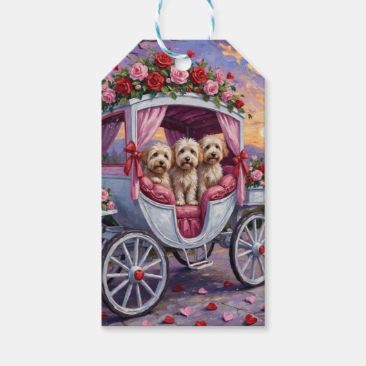 Étiquettes-cadeau Havanese Dog Valentine's Day  (Devant)