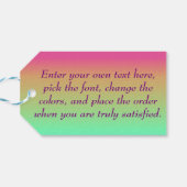 Étiquettes-cadeau Hawaii Dit Aloha ! (Dos Horizontal)