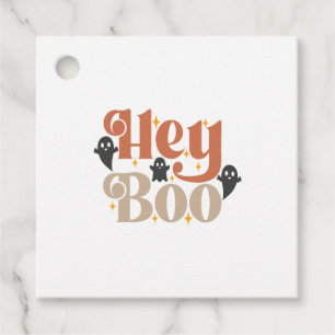 Étiquettes Cadeau Hé Boo Boho Halloween Hé Boo Fantôme