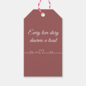 Étiquettes-cadeau  Heartbeat and personalized romantic quote (Devant)