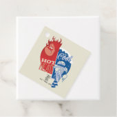 Étiquettes Cadeau Heat Miser Hot Head & Snow Miser M. Cool (En situation)
