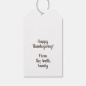Étiquettes-cadeau Hello Fall Cute Mouse Thanksgiving (Dos)