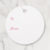 Étiquettes Cadeau Hello Love Valentine (Dos)