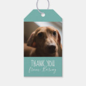 Étiquettes-cadeau Helper Merci Cadeau avec photos de chiens (Devant)