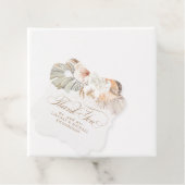 Étiquettes Cadeau Herbe des Pampas Floral Boho Merci (En situation)