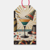 Étiquettes-cadeau Heure Cocktail Mi-Siècle - Nouvel An (Dos)
