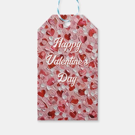 Étiquettes-cadeau Heureuse Sainte-Valentin (Devant)
