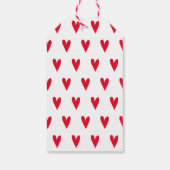 Étiquettes-cadeau HEUREUSE SAINTE-VALENTIN ! Coeur rouge (Dos)