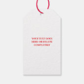 Étiquettes-cadeau Heureuse Sainte-Valentin des Coeurs rouges mignons (Dos)