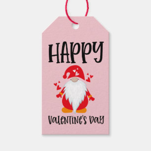 Étiquettes-cadeau Heureuse Sainte-Valentin Gnome
