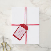 Étiquettes-cadeau Heureuse Sainte-Valentin moderne tendance rose et (With Twine)