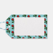 Étiquettes-cadeau Heureuse Sainte-Valentin simple Rose rouge Motif (Dos Horizontal)