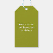 Étiquettes-cadeau Heureuse Sainte-Valentin vert simple coeur amour (Dos)