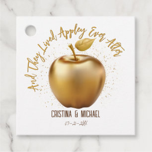 Étiquettes Cadeau Heureusement Jamais Après Caramel Apple Mariage Fa