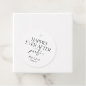 Étiquettes Cadeau Heureusement Jamais Après La Réception De Mariage (En situation)