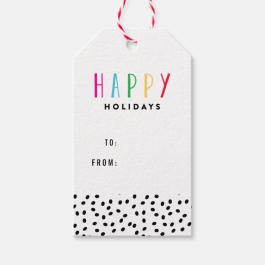 Étiquettes-cadeau Heureux (Devant)