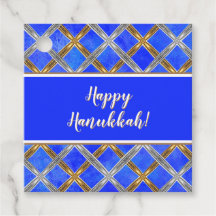 Heureux Hanoukka Gold, Silver et White Laced