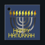 Étiquettes Cadeau Heureux Hanoukka Menorah Grey<br><div class="desc">Heureux Hanoukka Menorah Grey</div>