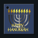 Étiquettes Cadeau Heureux Hanoukka Menorah Grey<br><div class="desc">Heureux Hanoukka Menorah Grey</div>