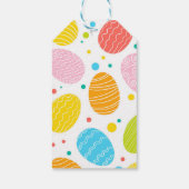 Étiquettes-cadeau HEUREUX PÂQUES Pastel OEufs de Pâques mignons (Dos)