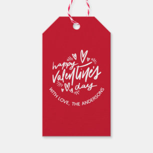 Étiquettes-cadeau Heureux Valentines