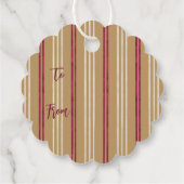 Étiquettes Cadeau Hibiscus de vacances, style hawaïen Noël (Dos)