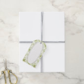 Étiquettes-cadeau Hibiscus & dentelle BLANC (Avec de la ficelle)