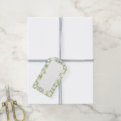 Étiquettes-cadeau Hibiscus & dentelle BLANC (Avec de la ficelle)