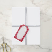 Étiquettes-cadeau Hibiscus & dentelle RED (Avec de la ficelle)