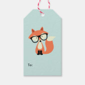 Étiquettes-cadeau Hipster Red Fox (Devant)