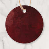 Étiquettes Cadeau Hiver À feuillage persistant Oh Baby shower (Dos)