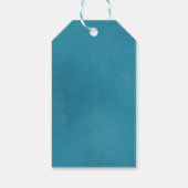 Étiquettes-cadeau Hiver Bleu Anniversaire Merci Neige beaucoup (Dos)