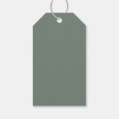 Étiquettes-cadeau Hiver Meadow | Mariage botanique vert (Dos)