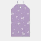 Étiquettes-cadeau Hiver merveilleux Merci neige beaucoup Favoriser t (Dos)