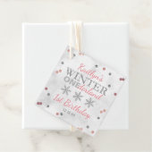 Étiquettes Cadeau Hiver ONE derland 1er anniversaire (En situation)
