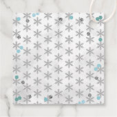 Étiquettes Cadeau Hiver ONE derland 1er anniversaire (Dos)