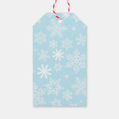 Étiquettes-cadeau Hiver ONE derland Party Premier anniversaire Merci (Dos)