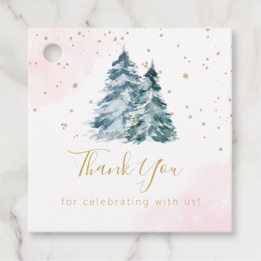 Étiquettes Cadeau Hiver Onederland (Devant)