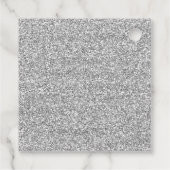 Étiquettes Cadeau Hiver Onederland Anniversaire Silver Gold Snowflak (Dos)