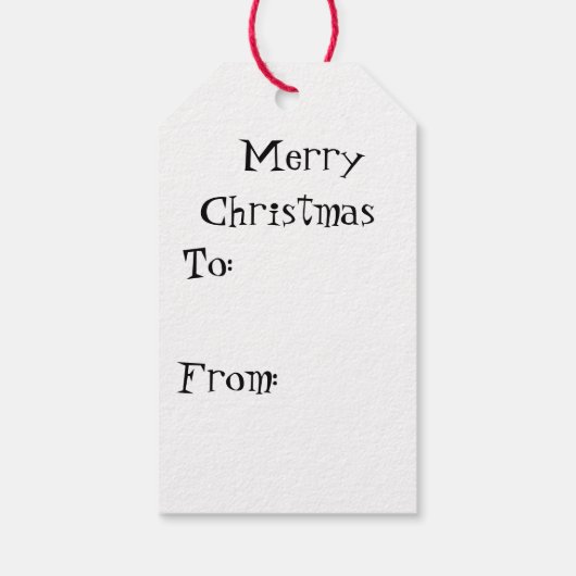 Étiquettes-cadeau Ho Ho Ho Père Noël (Dos)