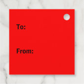 Étiquettes Cadeau HoHoHo Tableau périodique Élément HO Don (Dos)