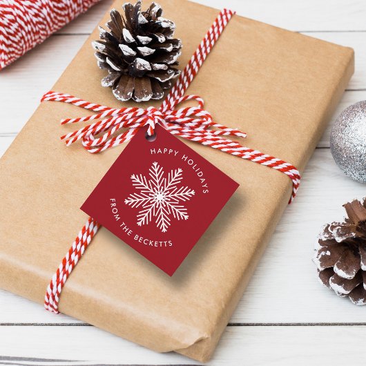 Étiquettes Cadeau Holiday