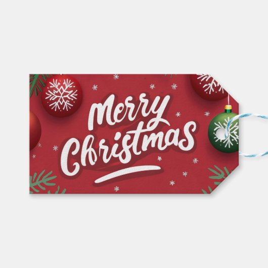 Étiquettes-cadeau Holiday (Devant (Horizontal))